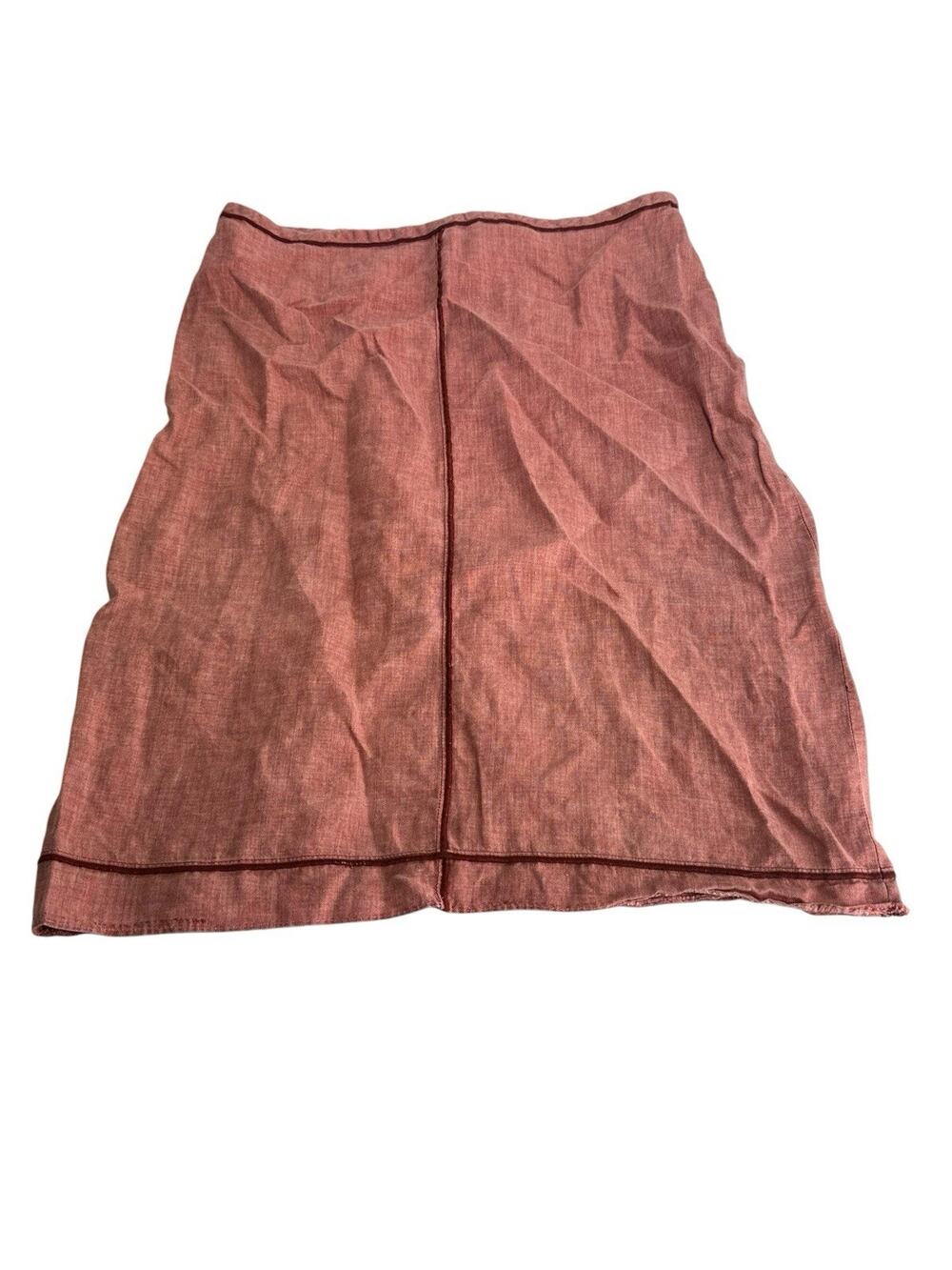 Margaret O’Leary Women’s Size S Rust Linen Skirt